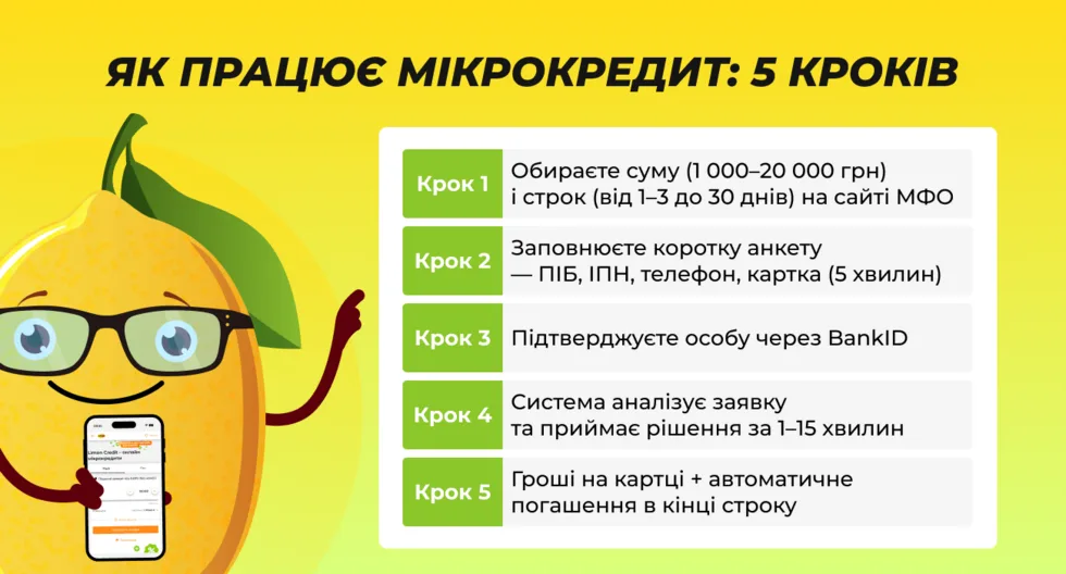 Як працює мікрокредит: 5 кроків