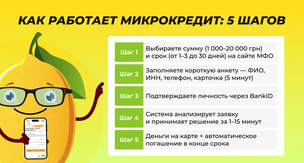 Как работает микрокредит: 5 шагов